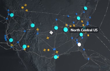 Azure Data center Map